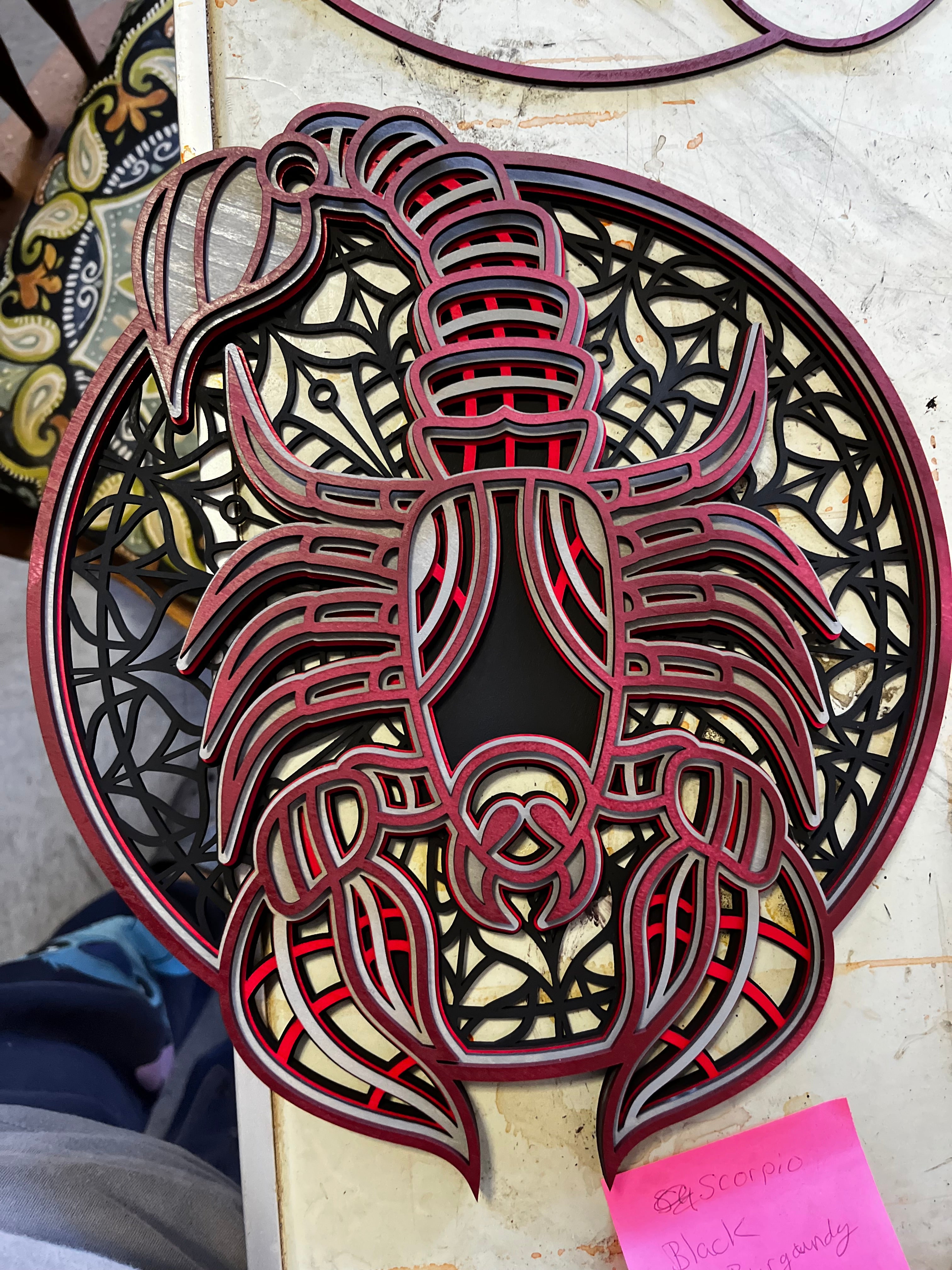 Layer zodiac Scorpio wall decor ￼