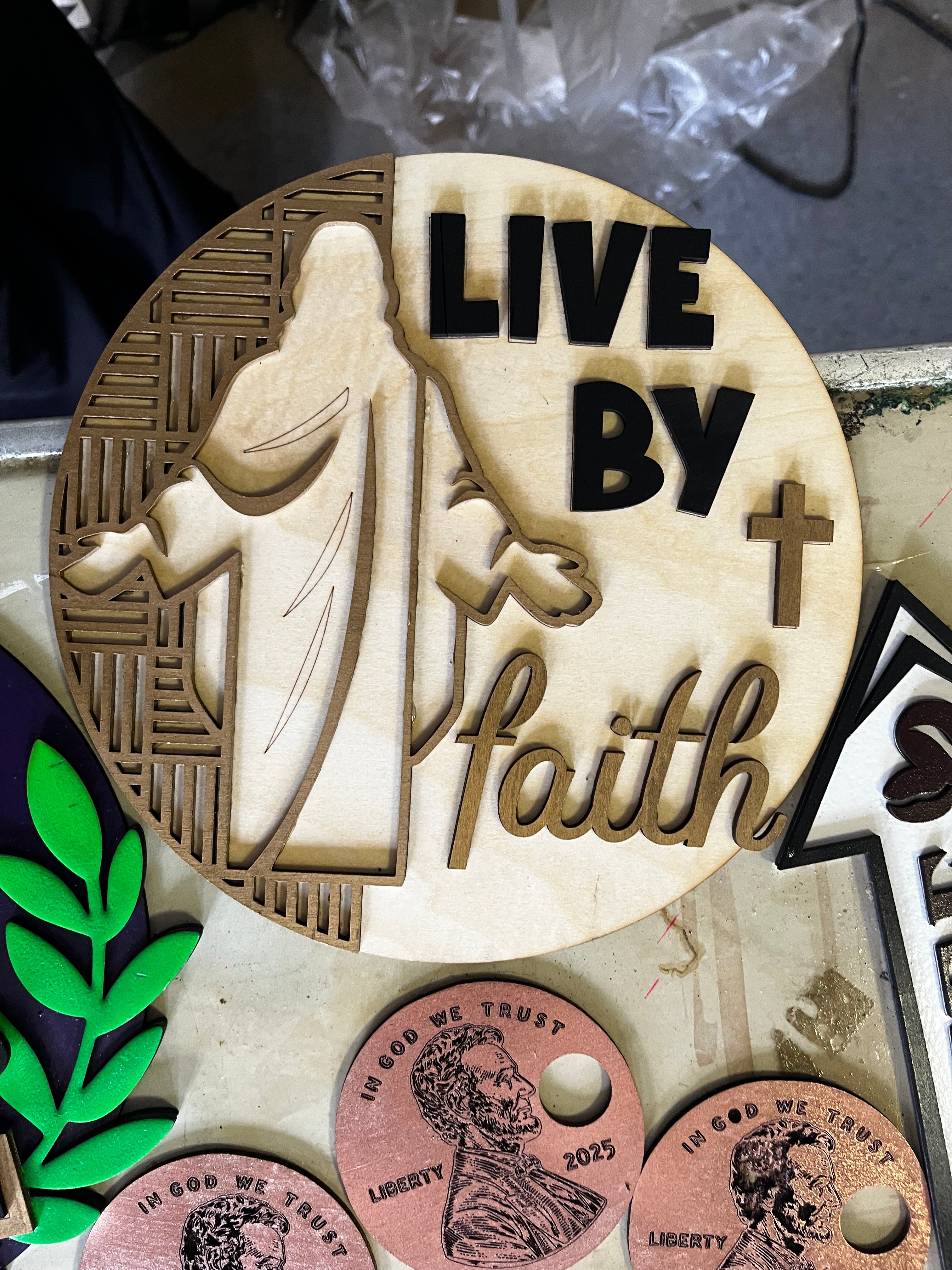 Religious decor sign